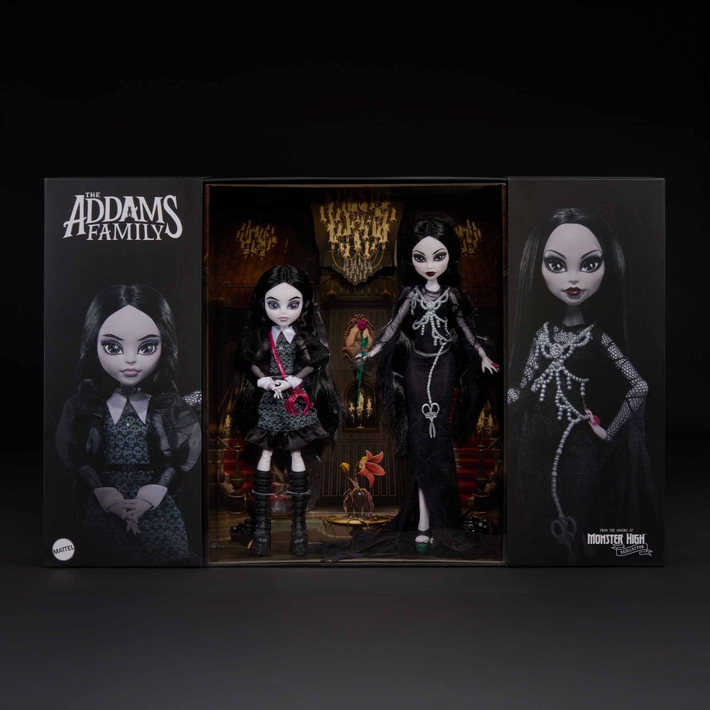 Addams Family Wednesday & Morticia Doll Set Mattel Monster High - Picture 3 of 6